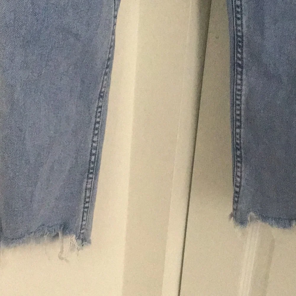 Girls fray detail stretch jeans